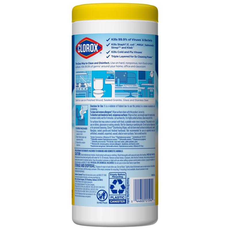 CLOROX WIPE LEMON 35CT