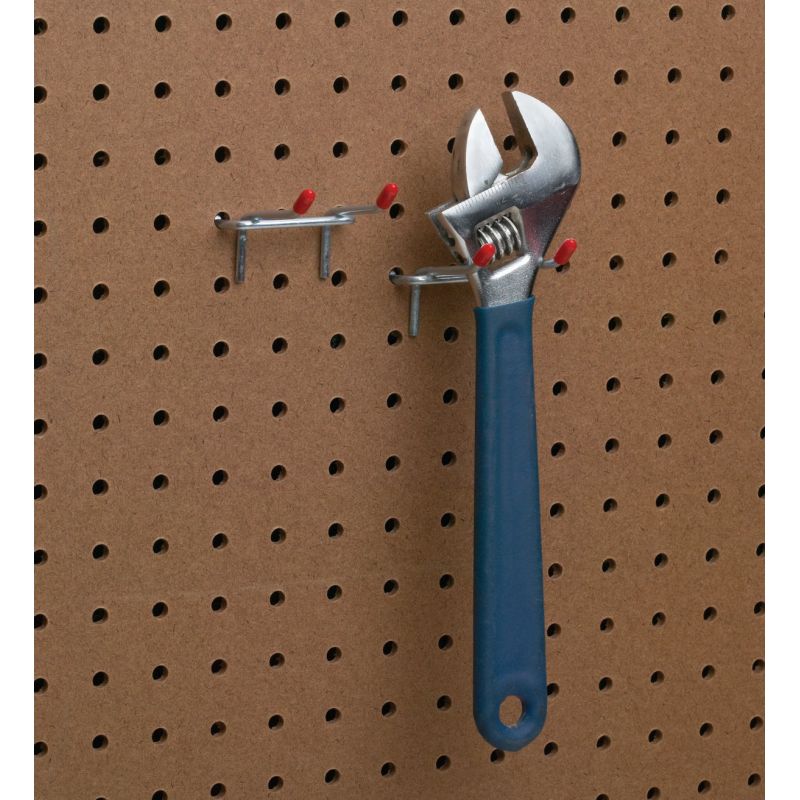 Double Arm Safety Tip Straight Pegboard Hook