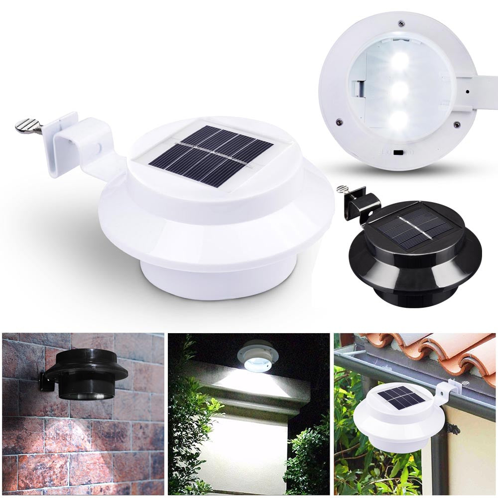 Yescom LED Solar Power Light w/ Bracket Outdoor Wall Security