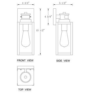 C Cattleya 1-Light Matte Black Motion Sensing Dusk to Dawn Non-Solar Outdoor Wall Lantern Sconce with Clear Tempered Glass (2-Pack) CA2239-2W
