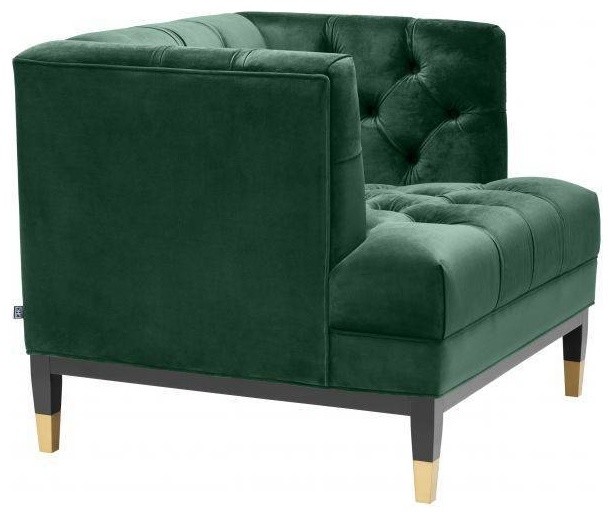 Green Tufted Cube Chair  Eichholtz Castelle   Contemporary   Armchairs And Accent Chairs   by Oroa   Distinctive Furniture  Houzz