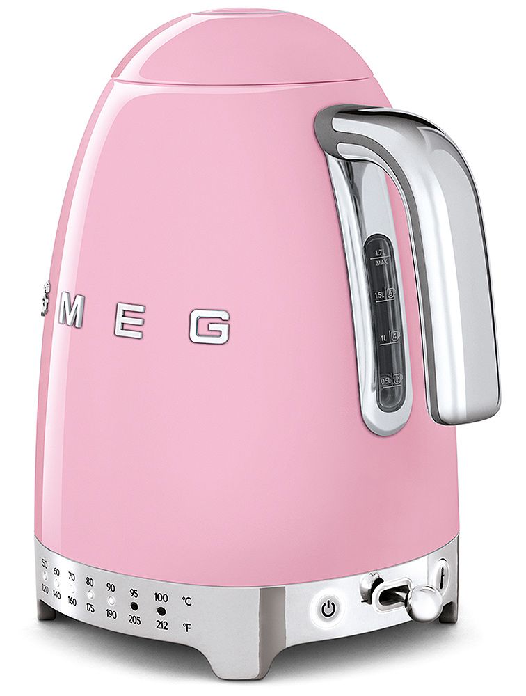 Smeg 50's Retro Style Pink Variable Temperature Kettle