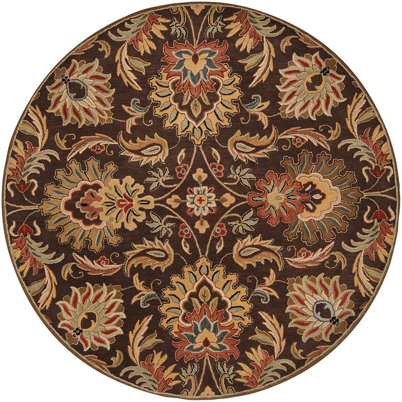 Decor 140 Caesar Black Floral Rug