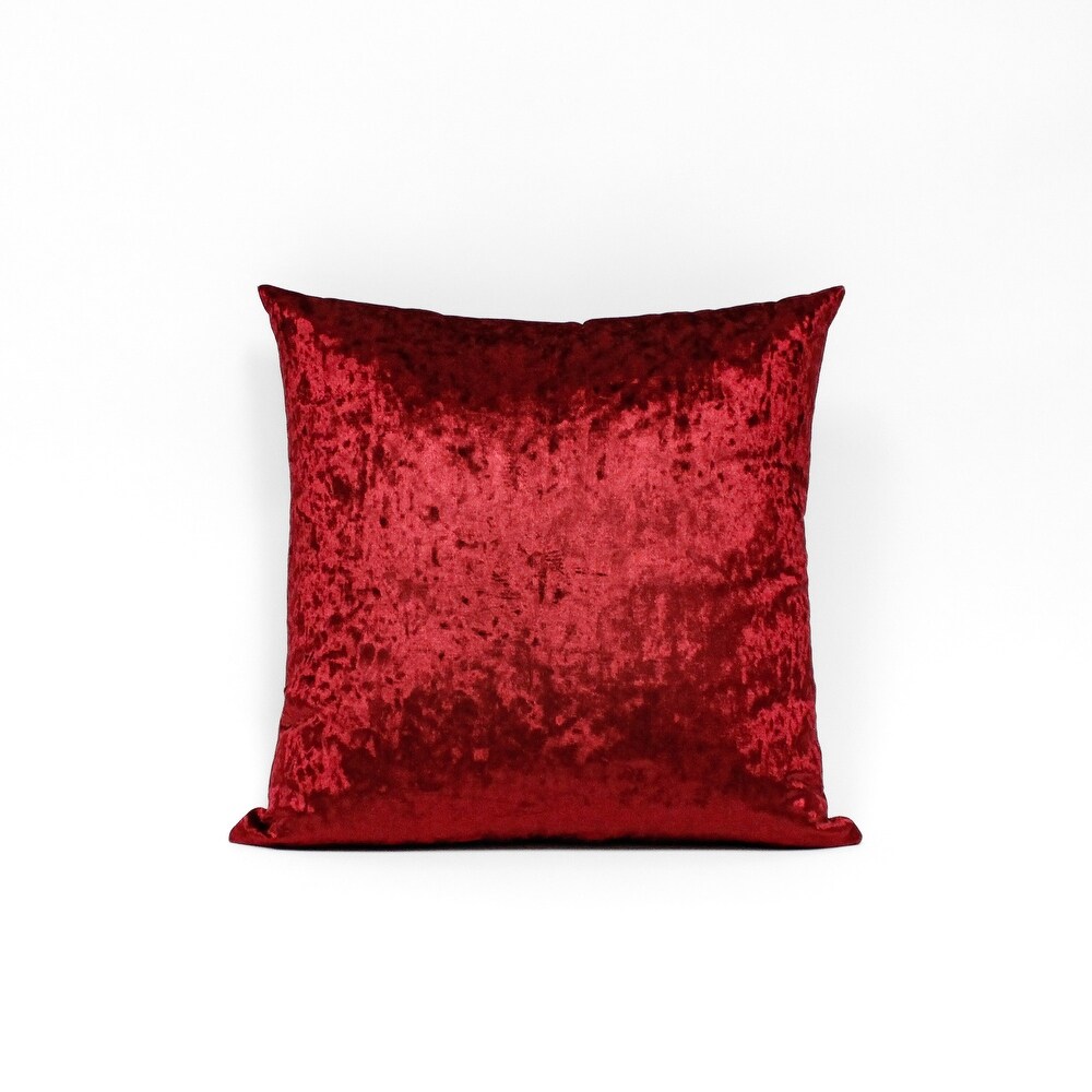 Glow's Avenue Square Velvet Solid Color Throw Pillow Cover Set of 2