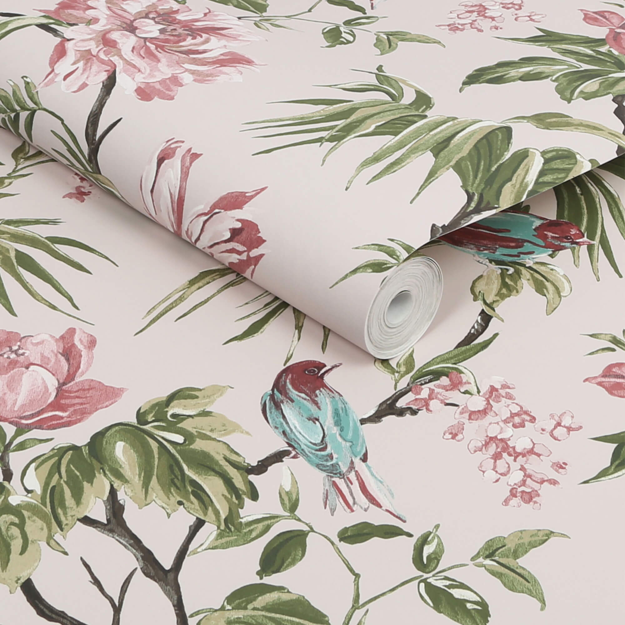 NEXT Birds and Blooms Mauve Wallpaper