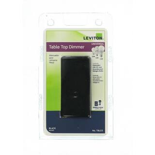 Leviton 300-Watt Incandescent-CFL-LED Tabletop Dimmer Black R15-TBL03-10E