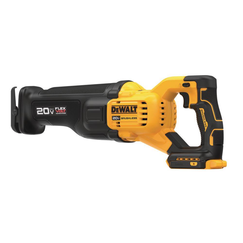 DW 20V MAX Lithium Ion Cordless Brushless Reciprocating Saw with FLEXVOLT Advantage and FLEXVOLT 6.0Ah Battery DCS386BW606