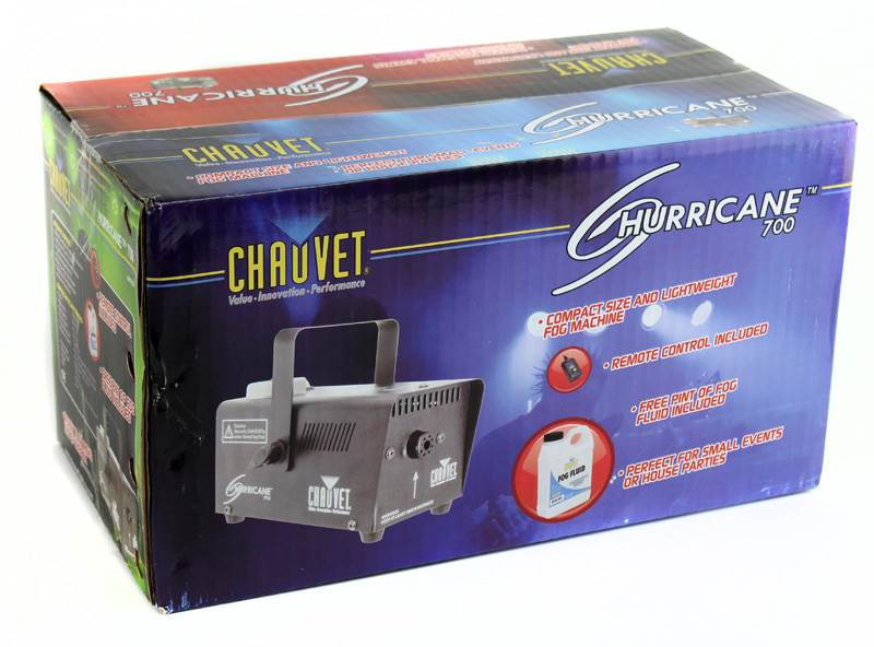 2) CHAUVET CH-730 Mini Strobe Lights + 2) Hurricane 700 H700 Fog Smoke Machines