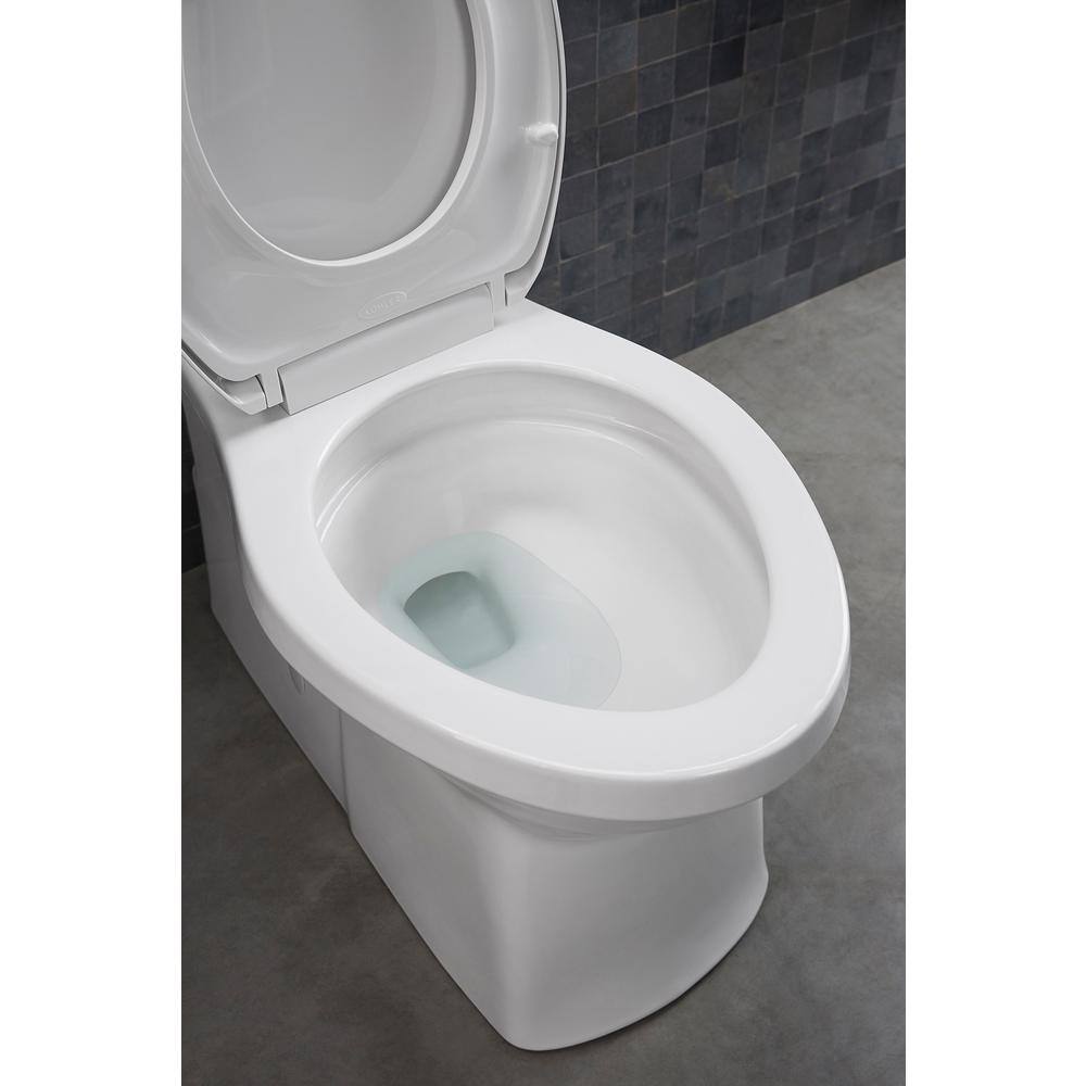 KOHLER Corbelle Comfort Height Revolution 360 12 in. Rough-In 2-Piece 1.28 GPF Single Flush Elongated Toilet in White K-3814-0