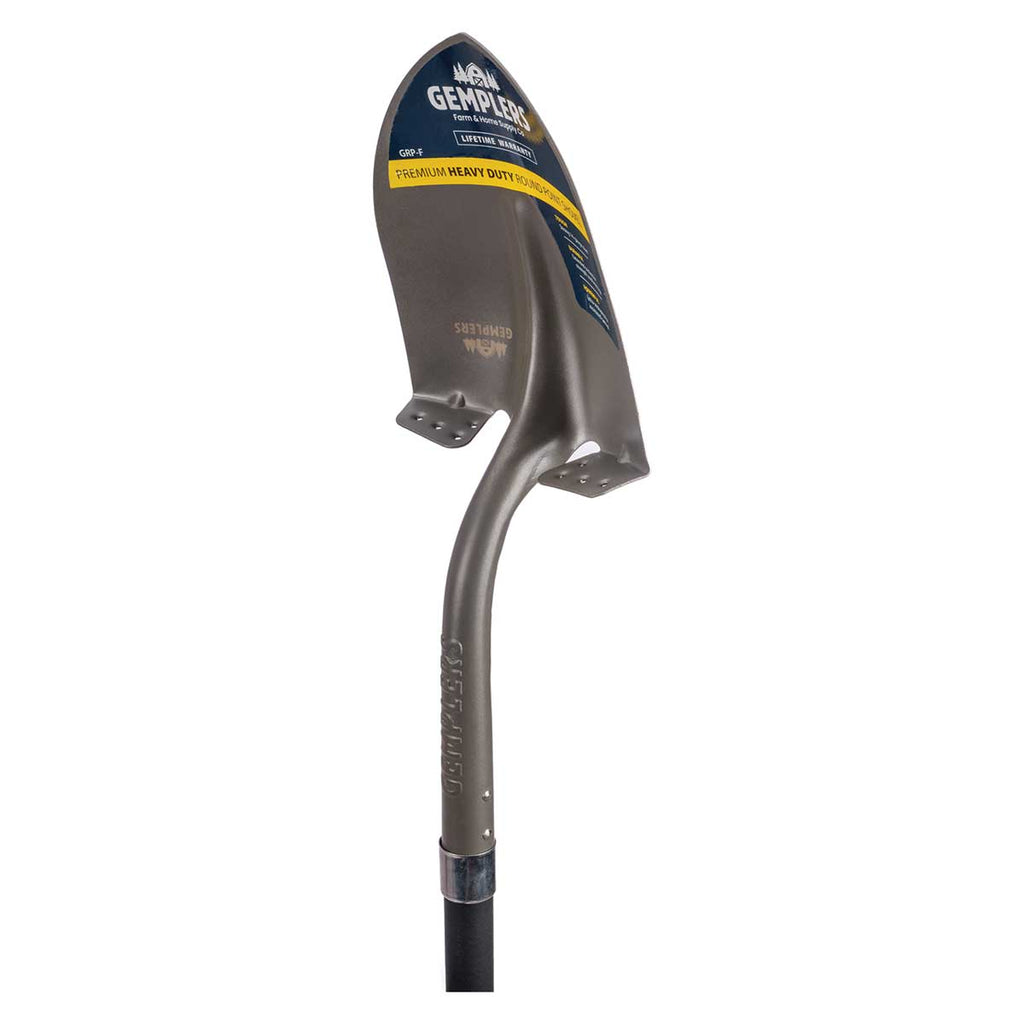 Gemplers Rnd Point Shovel， Extnd Socket， Fiberglass Handle