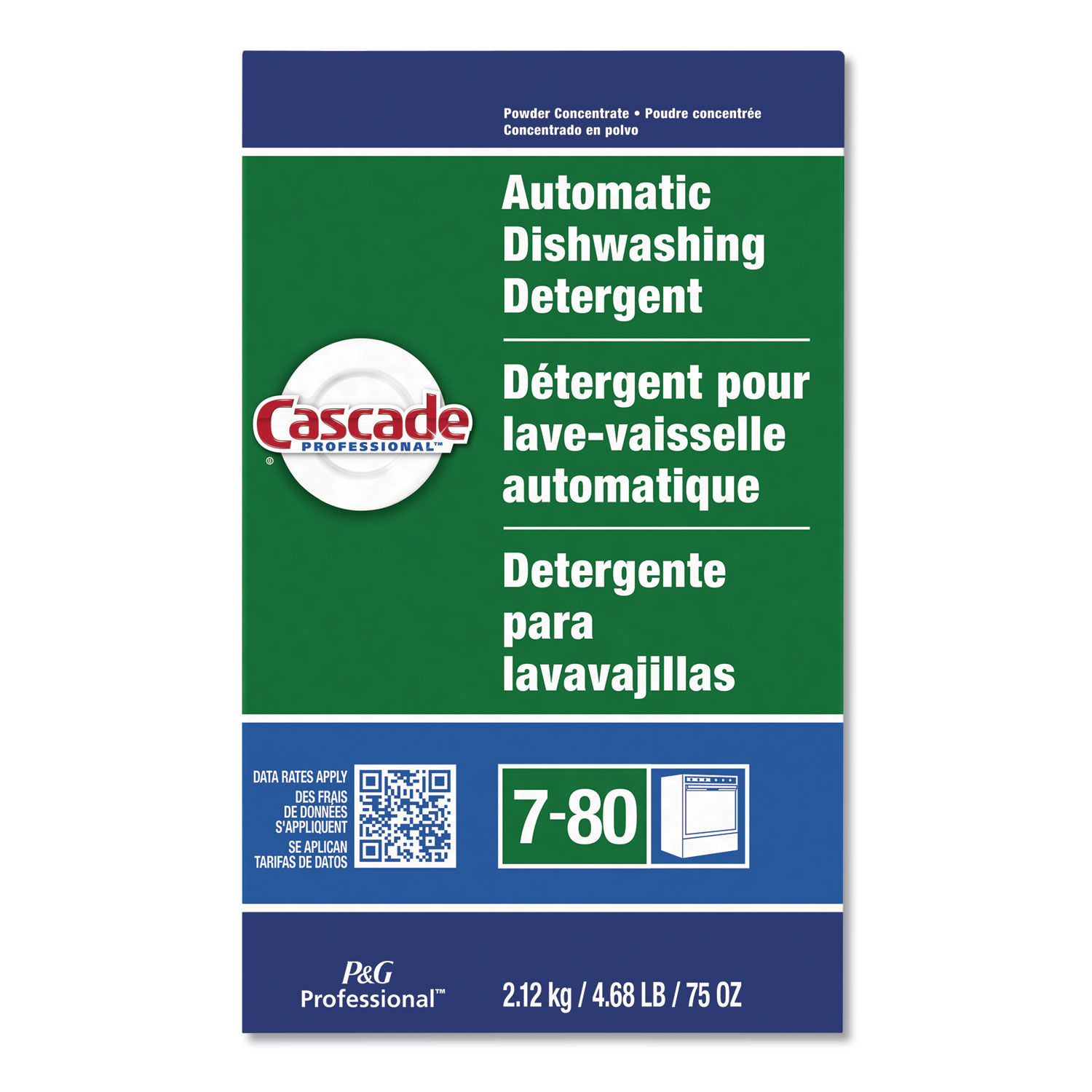 Automatic Dishwasher Detergent Powder by Cascade Professionalandtrade; PGC59535CT