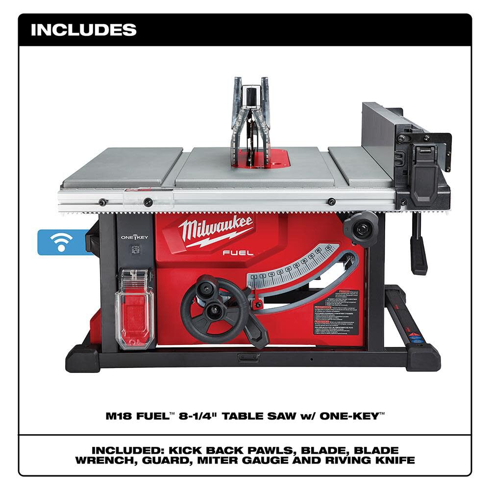 Milwaukee M18 FUEL 8-1/4 in. Table Saw with ONE-KEY 2736-20 from Milwaukee