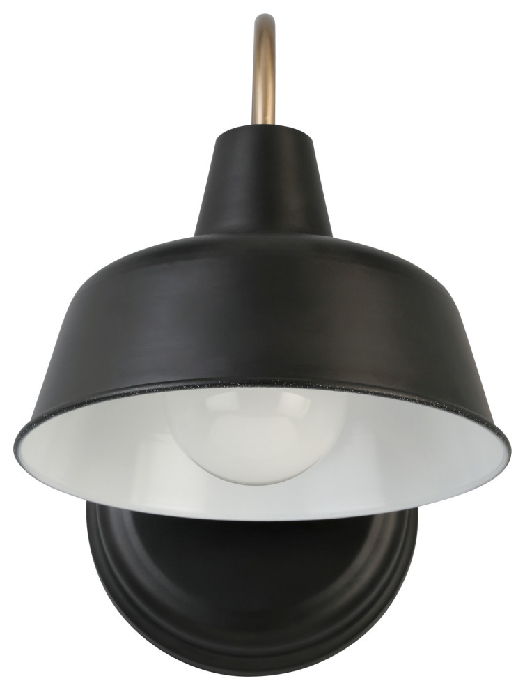 Design House 588285 Mason 11 quotTall Outdoor Wall Sconce   Farmhouse   Outdoor Wall Lights And Sconces   by Buildcom  Houzz