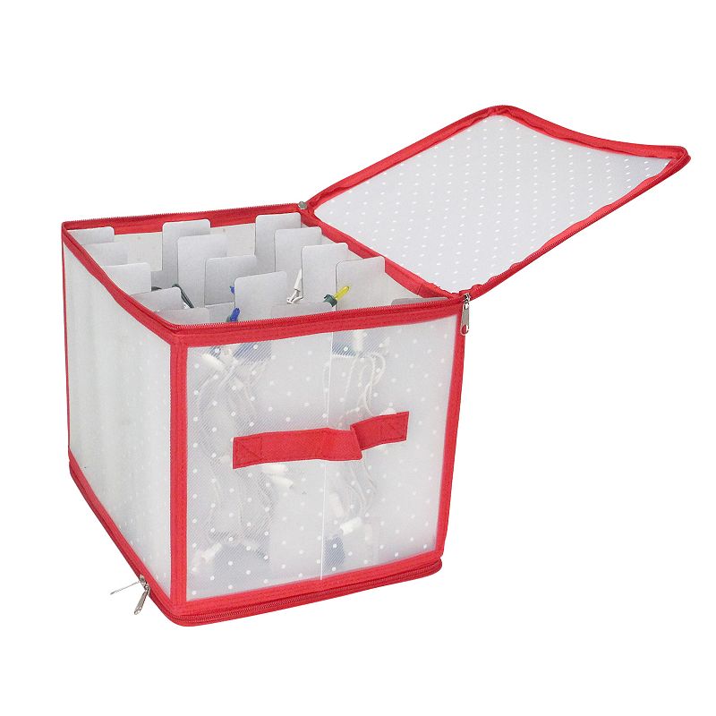 12.5 Transparent Zip Up Christmas Light Storage Box