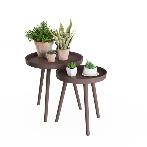 Set of 2 Nesting End Tables by Lavish Home