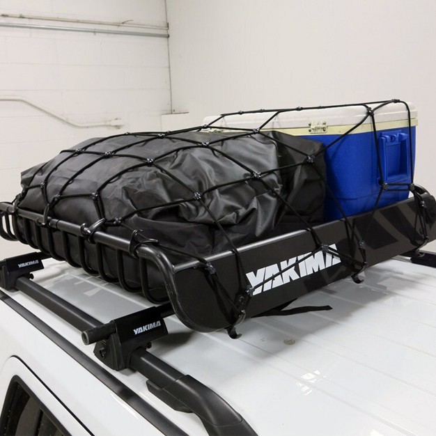 Yakima 2 Pound Custom Fit Cargo Basket Stretch Net For Loadwarrior And Offgrid Medium Basket With Quick And Easy Assembly Black