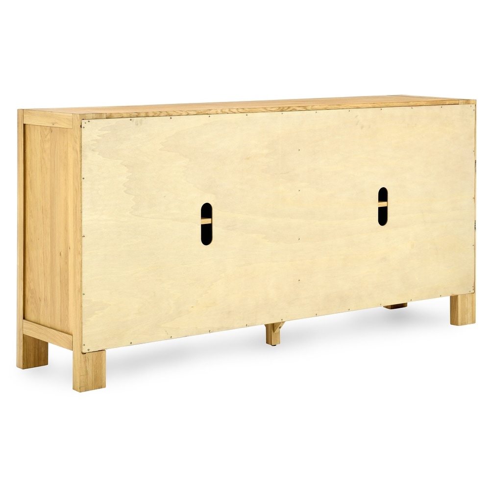 Parsons Four Door Sideboard by Kosas Home   72Wx18Dx36H