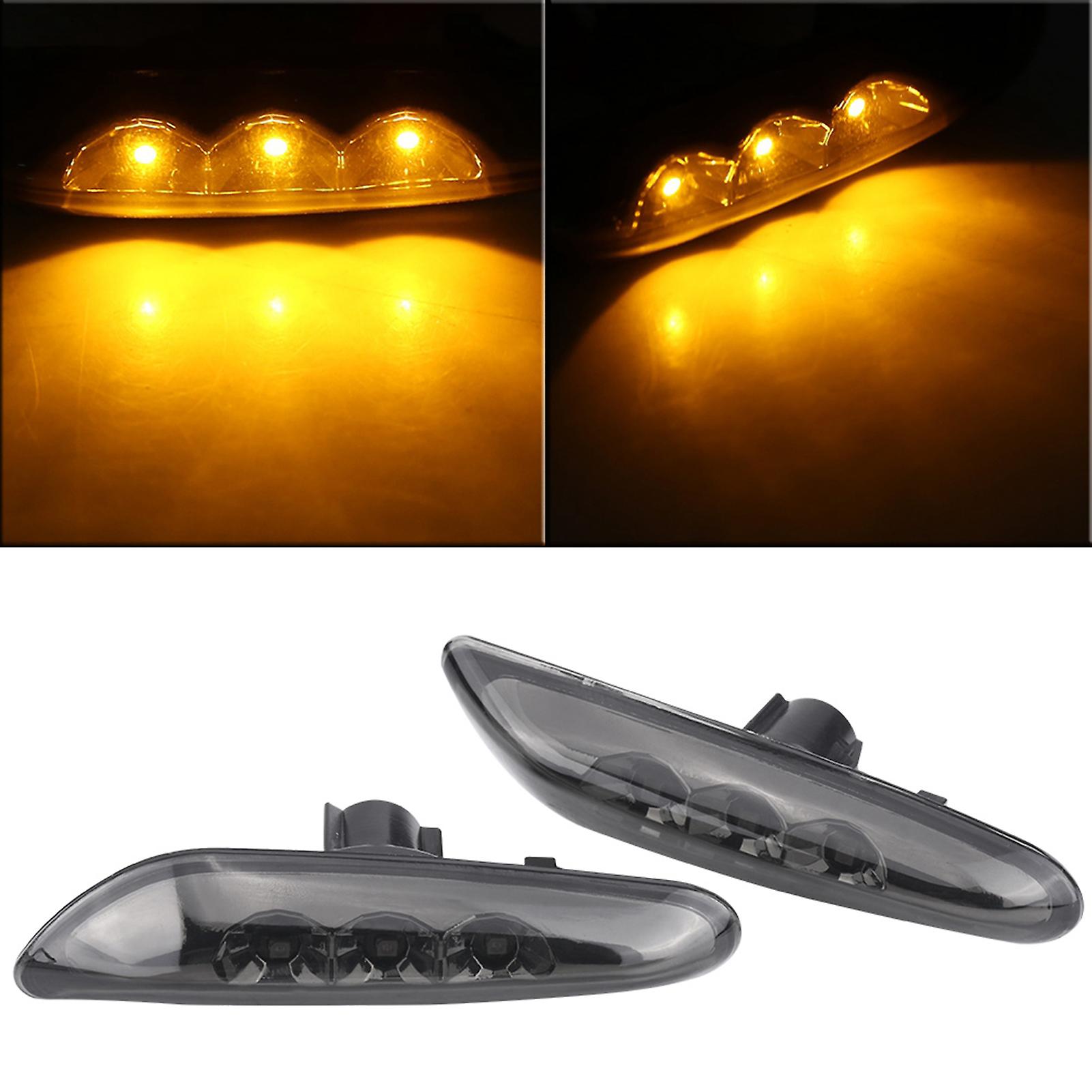 Side Marker Turn Signal Led Light For Bmw E82 E88 E60 E61 E90 E91 E92 E93 Smoke