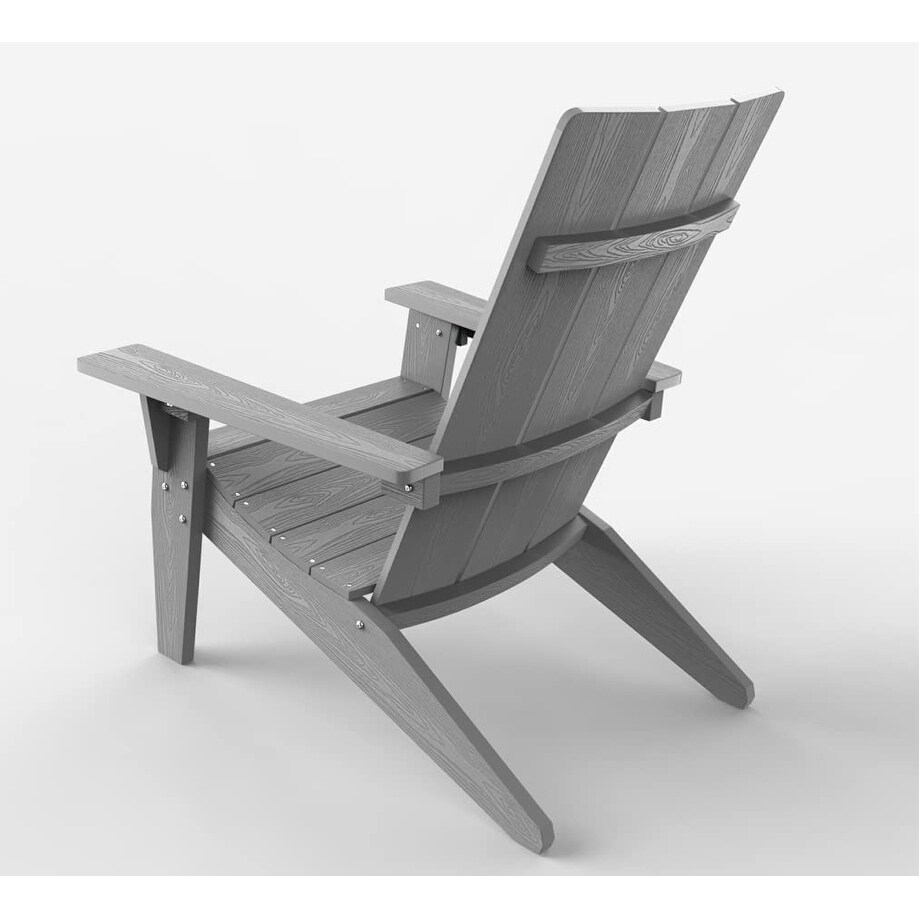 WINSOON  Weather HIPS Outdoor Adirondack Chair with Cup Holder