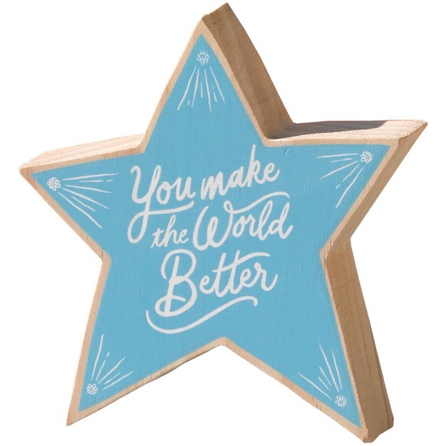 x27 you Make The World Better x27 Decorative Wooden Art