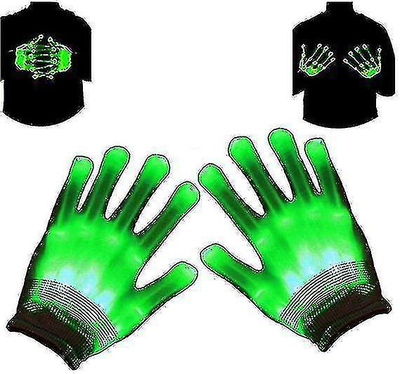 Light Up Led Skeleton Hand Gloves Halloween Toy Novelty Christmas Gift For Kids