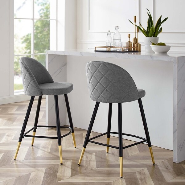 Cordial Fabric Counter Stools - Set of 2