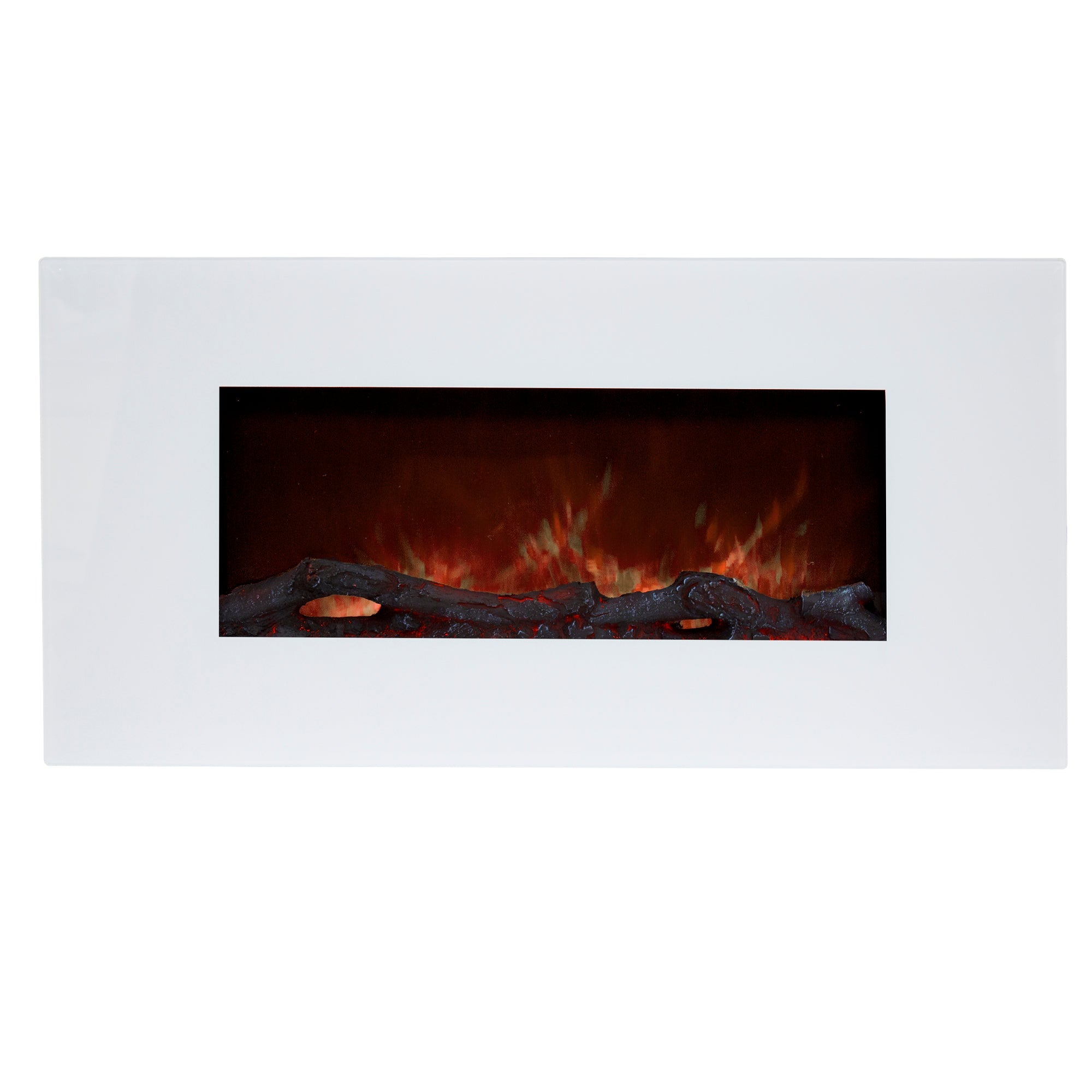 Electric Countric Fireplace 36-inch Modern Wall-Mounted - 10 Color LED Flame