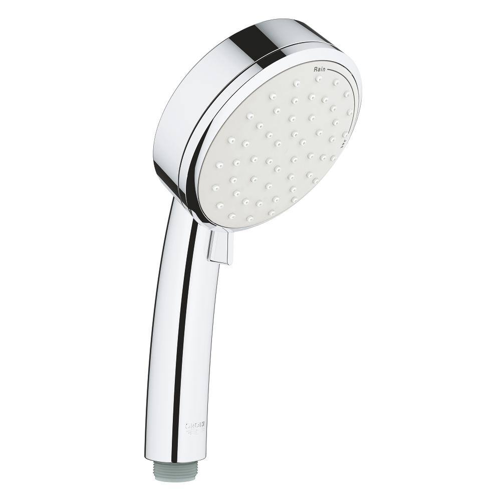 GROHE Tempesta 2-Spray 3.9 in. Single Wall Mount Handheld Rain Shower Head in Chrome 26046002