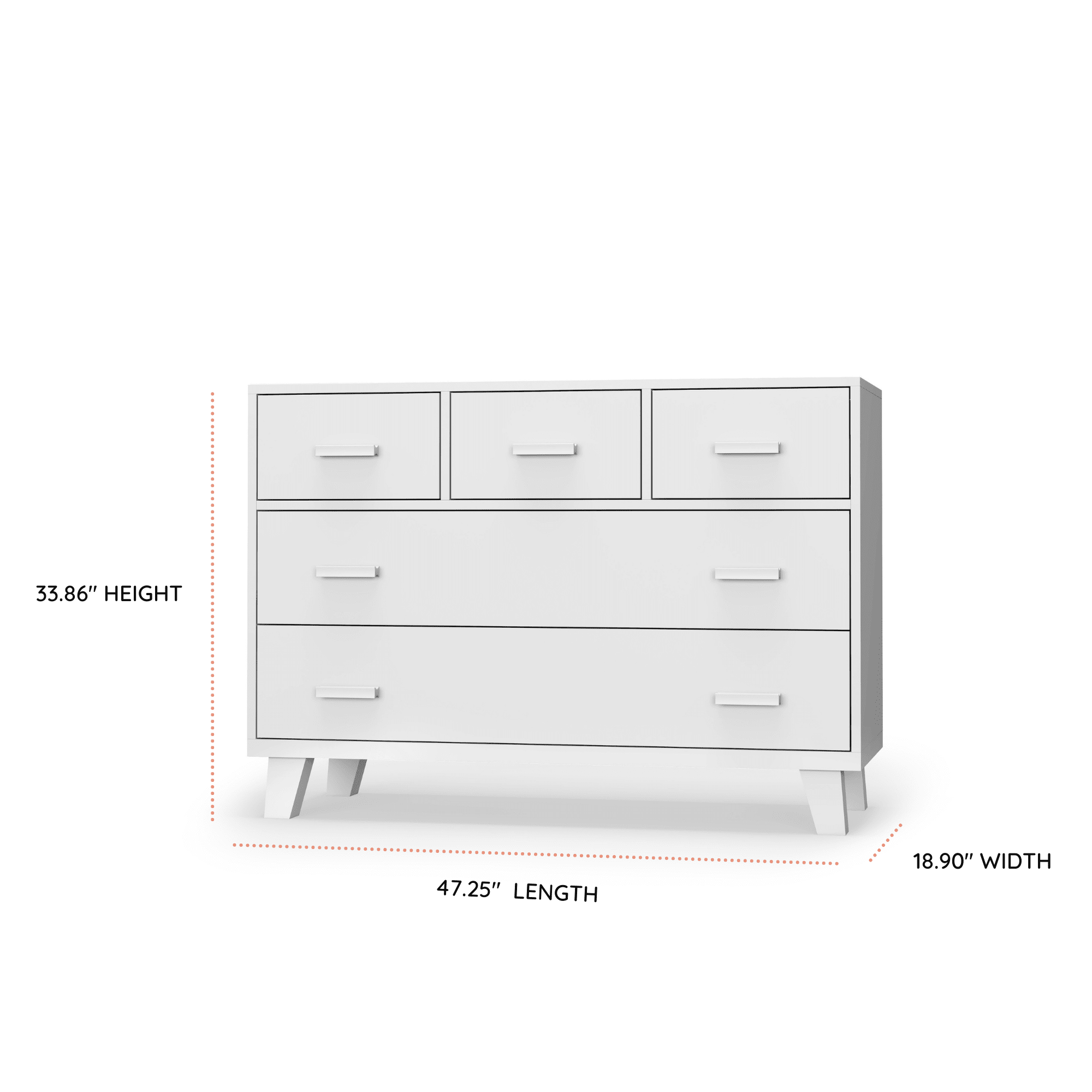 Dadada Boston 5-drawer Dresser