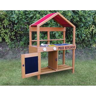 turtleplay Kid's Cedar Tone Mud Kitchen KPH0082211490