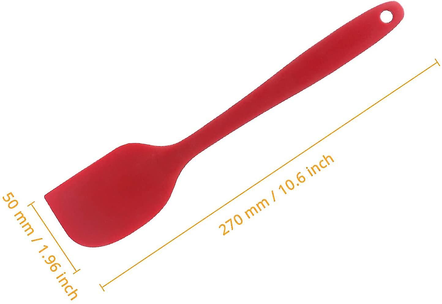 Silicone Spatula， Bpa Free 480f Heat Resistant， Non Stick Rubber Kitchen Spatulas For Cookin