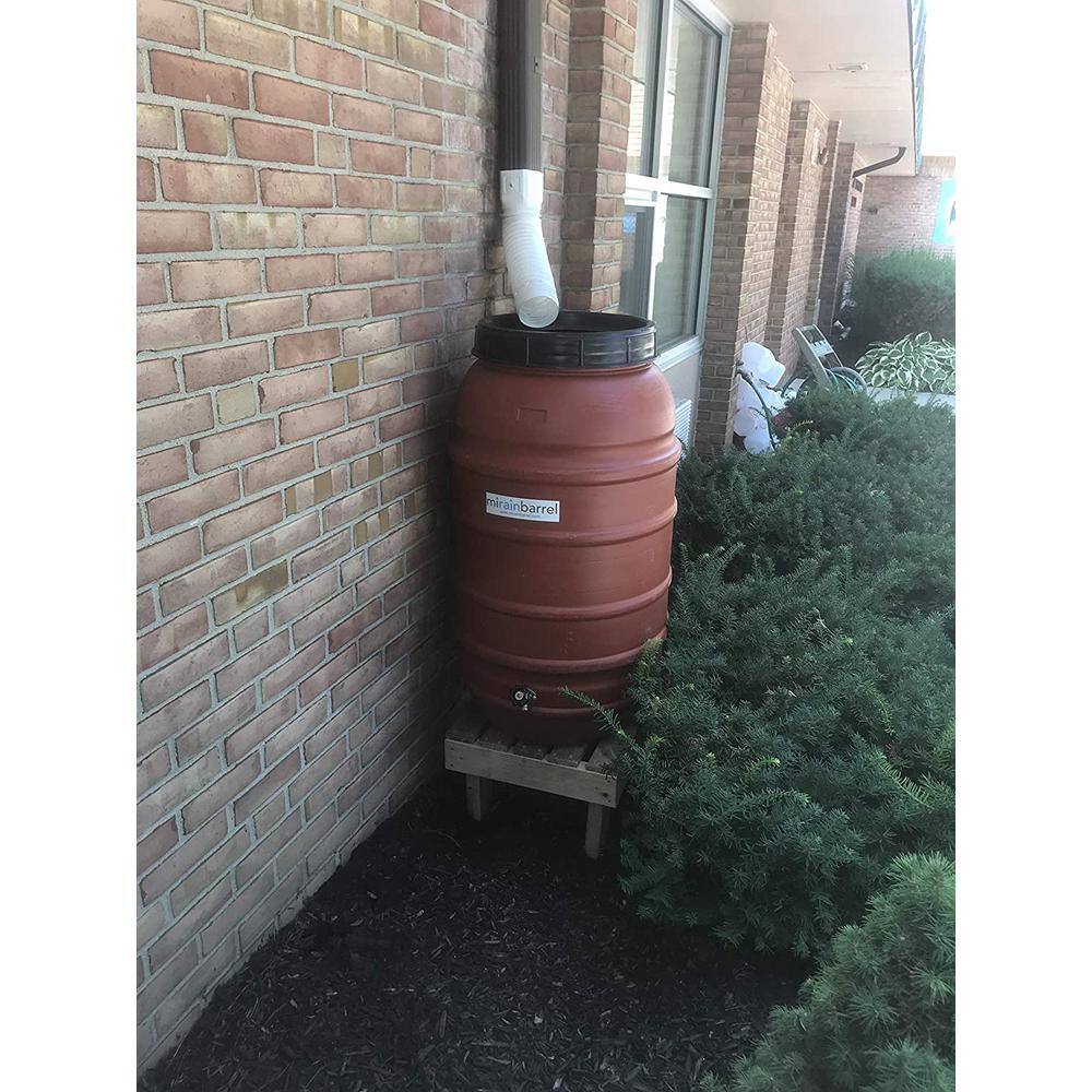 mirainbarrel Rain Barrel Stand Made from Reclaimed Wood RBS-1