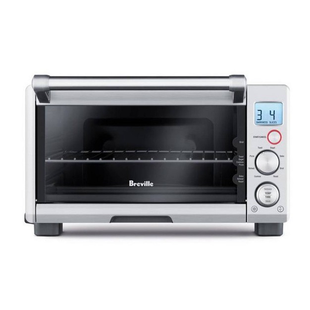 Breville 1800w Compact Smart Toaster Oven Brushed Stainless Steel Bov650xl