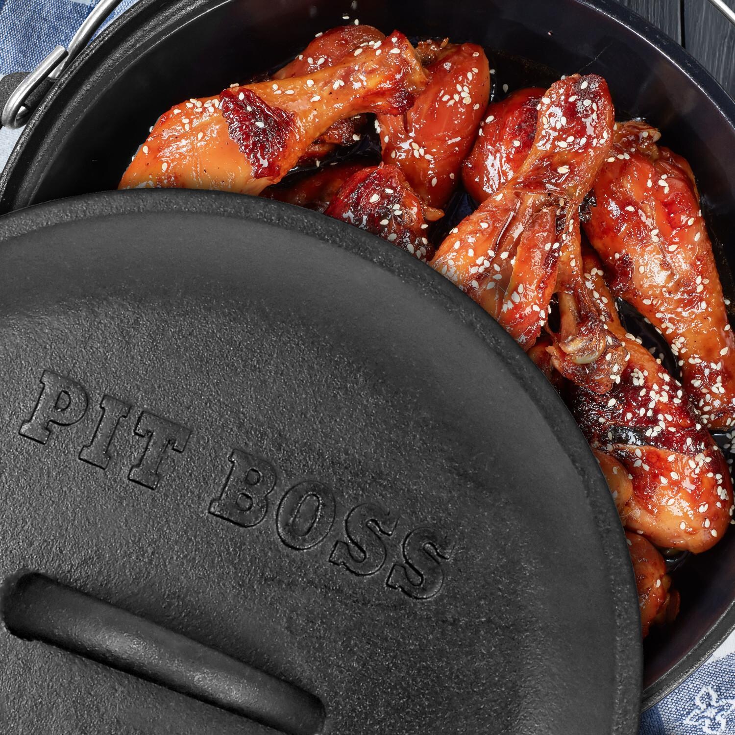 Pit Boss 12-Inch Pre-Seasoned Cast Iron Camp Oven w/ Lid