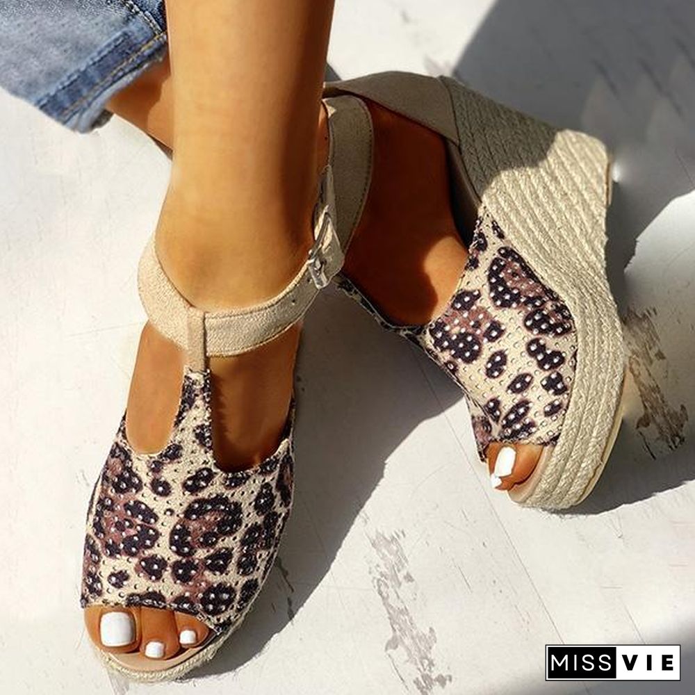 Women Summer Fish Mouth Wedge Sandals