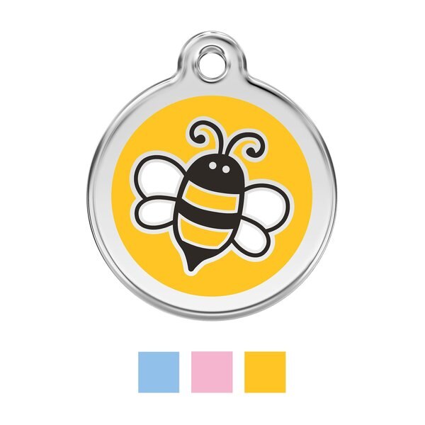 Red Dingo Bumble Bee Stainless Steel Personalized Dog and Cat ID Tag