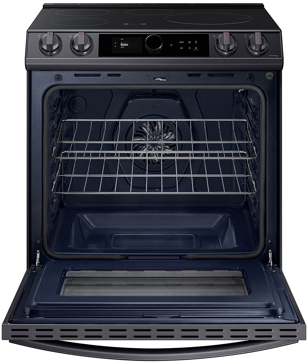  ADA 6.3 Cu. Ft. Fingerprint Resistant Black Stainless Steel Smart Slide-In Induction Range With Smart Dial and Air Fry