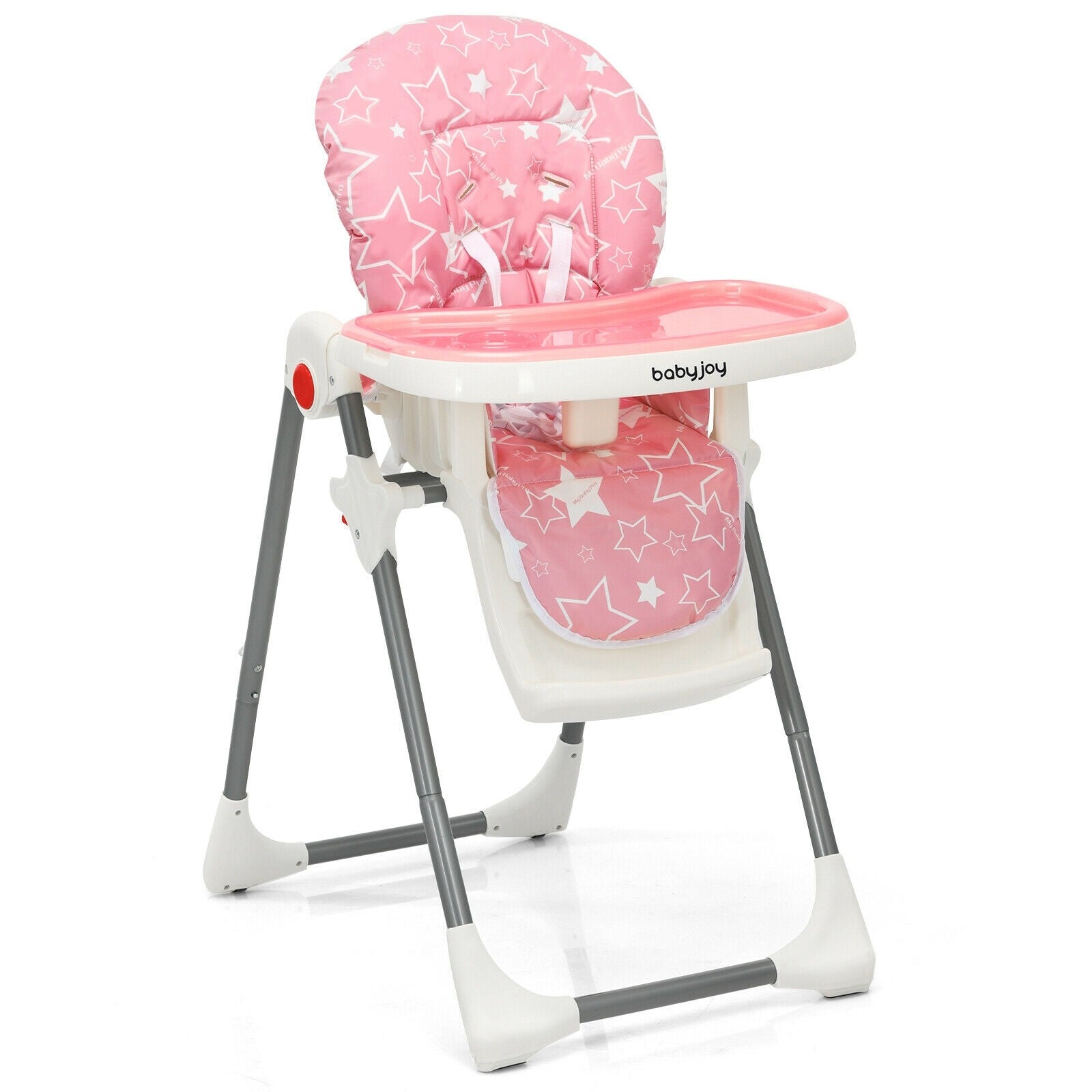 BABY JOY Folding High Chair for Babies & Toddlers, Infant Dining Chair w/ Removable Dishwasher Safe Tray