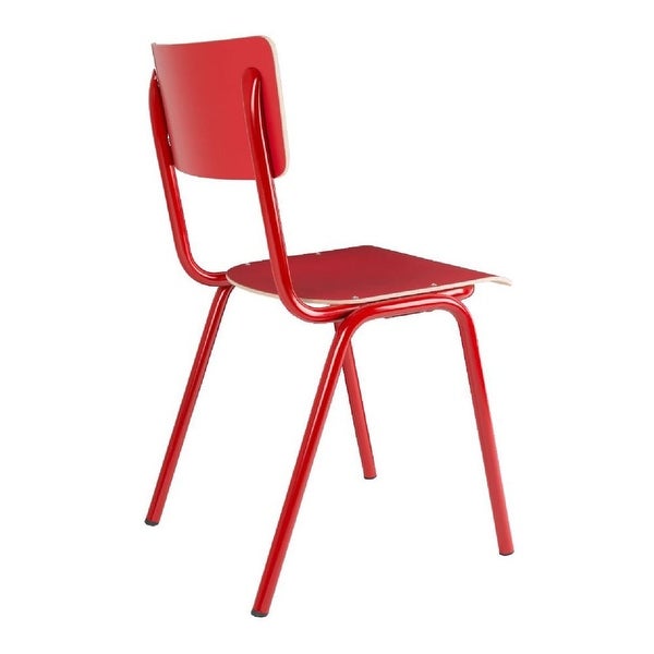 Zuiver Back To School Red Dining Chairs (Set of 2)