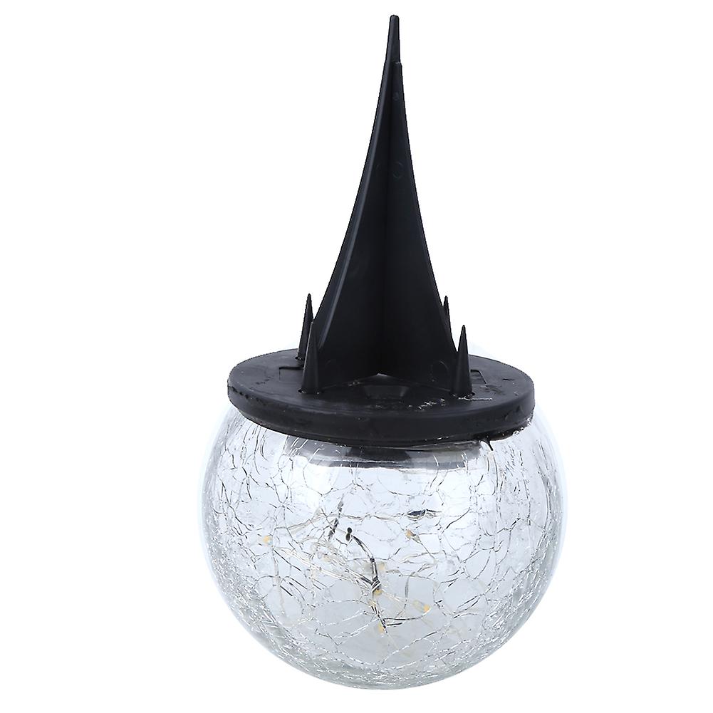 Waterproof Solar Crackle Glass Ball Light Ground Spike Lamp for Garden Yard Pathway Landscape Decor