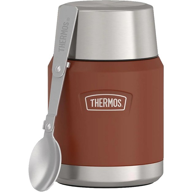 Thermos 16 Oz Icon Vacuum Insulated Stainless Steel Food Jar W Spoon