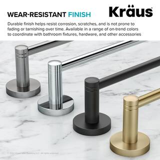 KRAUS Elie Bathroom Robe and Towel Hook in Brushed Gold KEA-18801BG