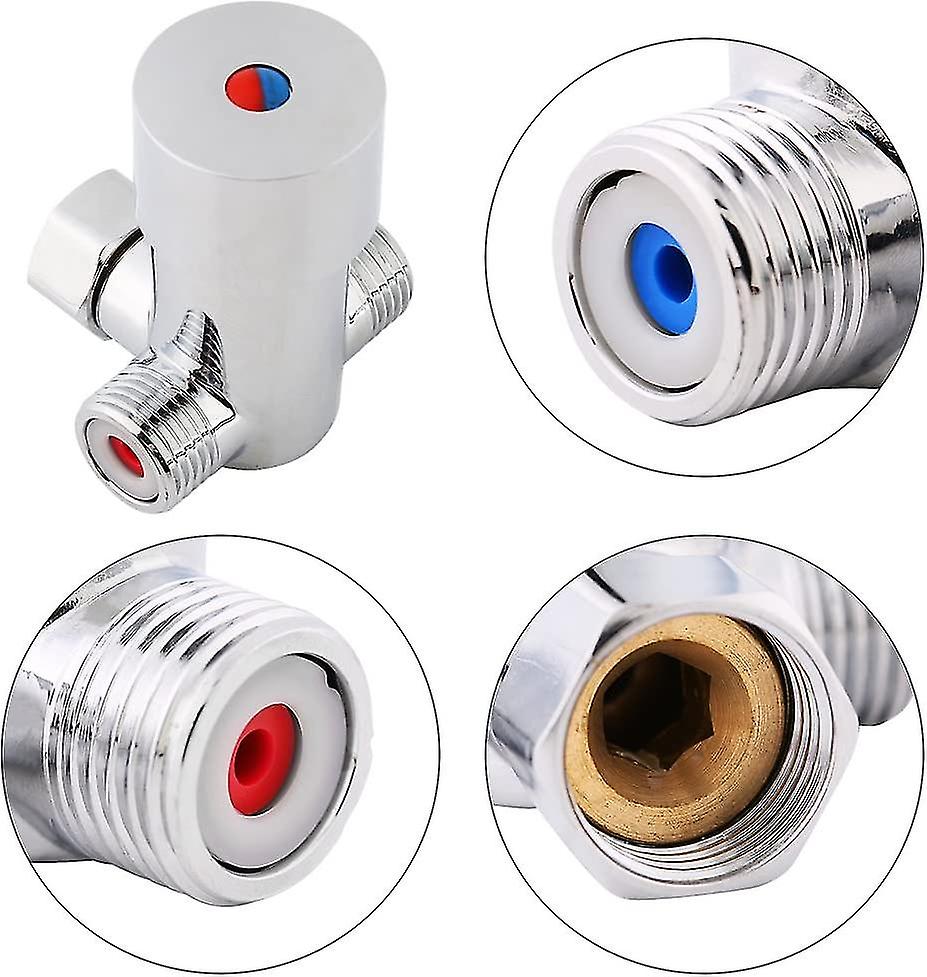 G1/2 Hot Cold Water Mixing Valve Thermostatic Mixer