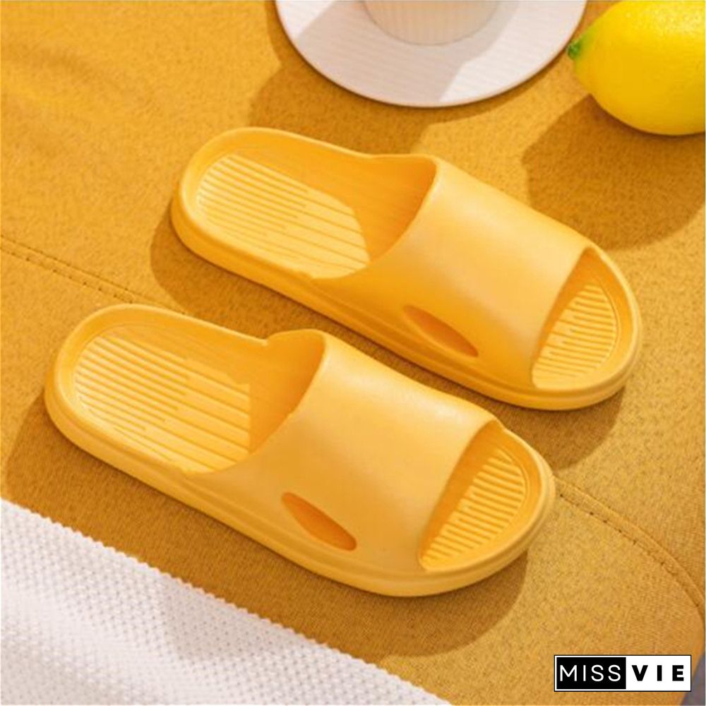 Slippers EVA Soft Sole Slide Sandals Men Women Indoor Bathroom Comfortable Non-slip Home Slippers