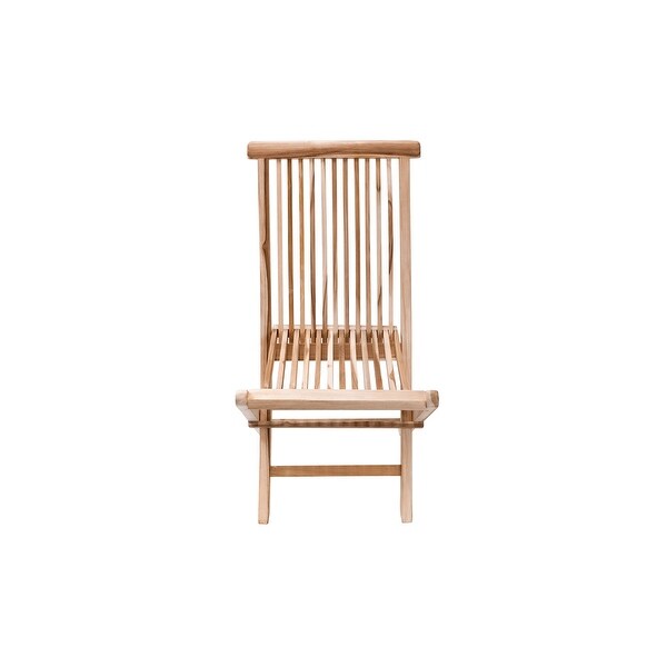 Nordic Style Natural Teak Folding Chair