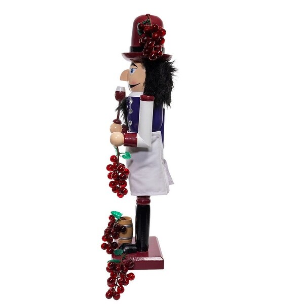 Kurt Adler 15Inch Wooden Wine Nutcracker