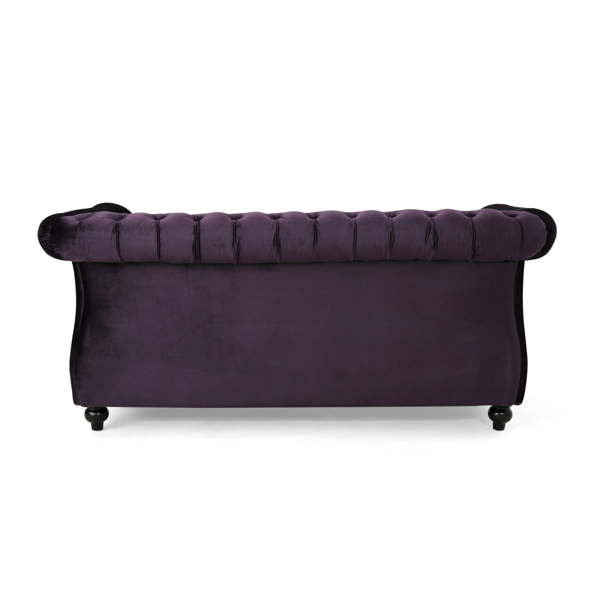 Kyle Traditional Chesterfield Velvet Loveseat Sofa