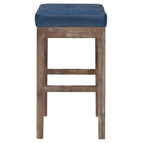 Valencia Bonded Leather Backless Counter Stool