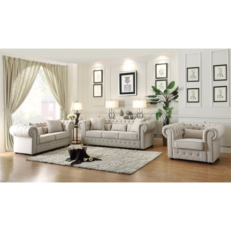 Home Elegance 8427-3 32 x 40 x 98.5 in. Savonburg Sofa - Neutral