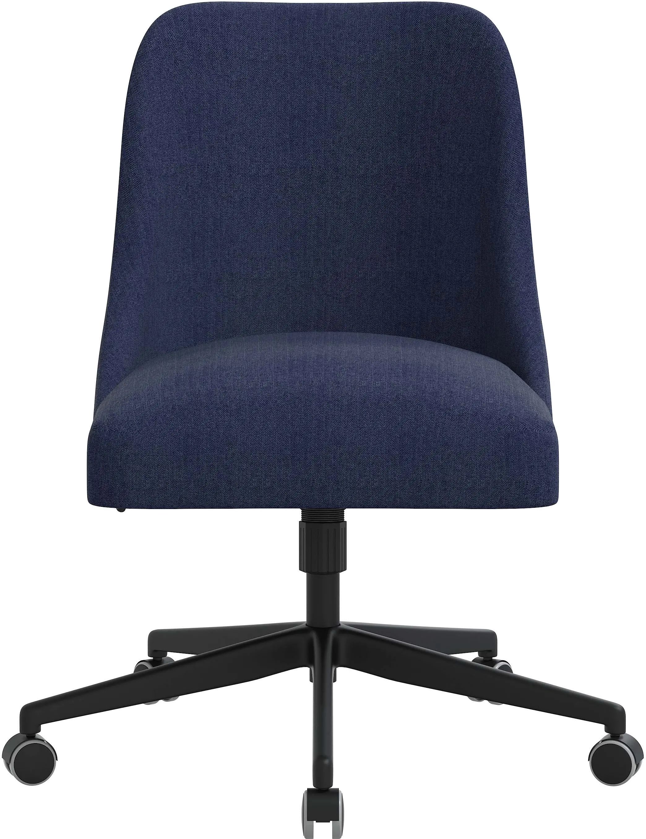 Spencer Dark Blue Office Chair - Skyline Furniture